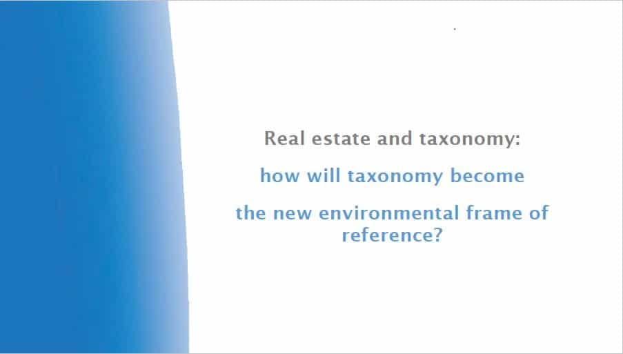 Taxonomy real estate